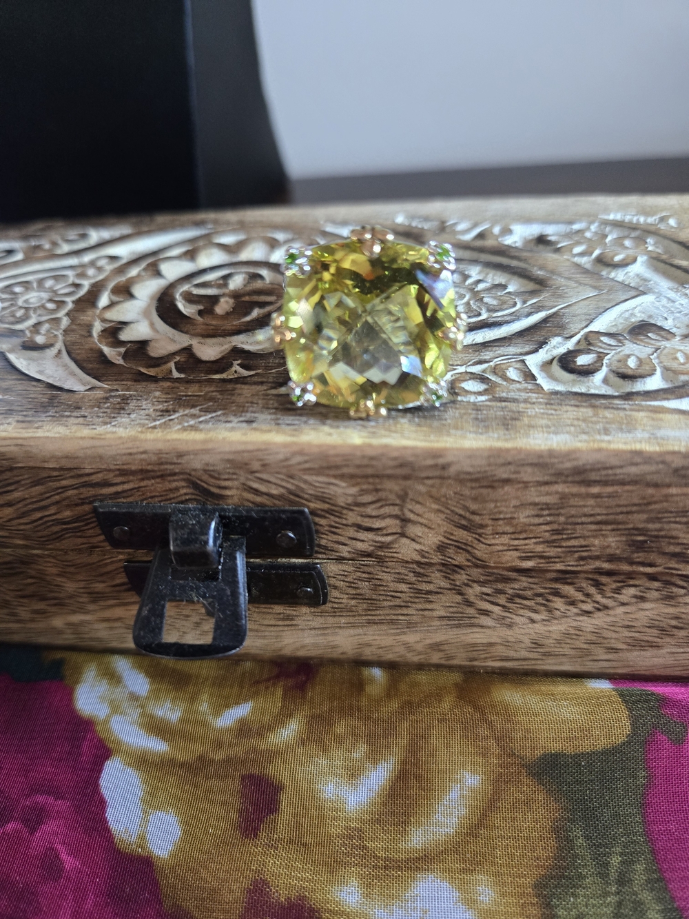 Michael Valitutti Size 10 Lemon Quartz Ring - Picture 10 of 11